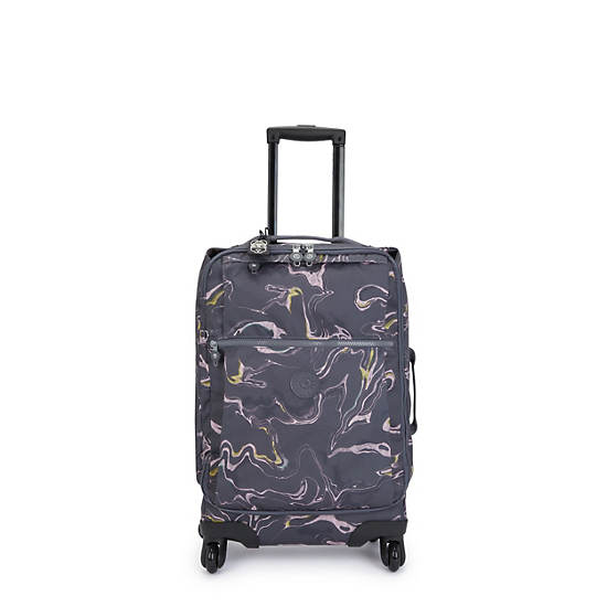 Walizki Kipling Darcey Small Printed Carry-On Rolling Niebieskie | PL 1471OK